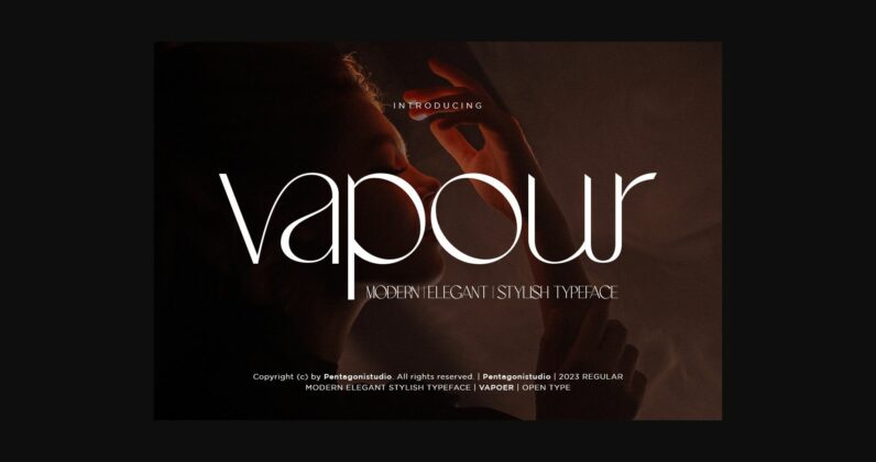 Vapour Font Poster 3