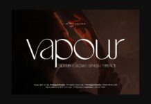 Vapour Font Poster 1