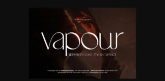 Vapour Font Poster 1