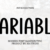 Variable Font