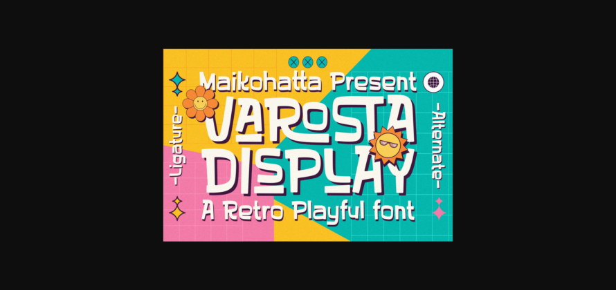 Varosta Display Font Poster 3