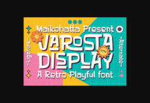 Varosta Display Font Poster 1