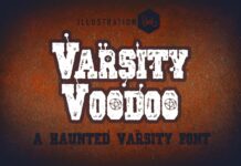 Varsity Voodoo Font Poster 1