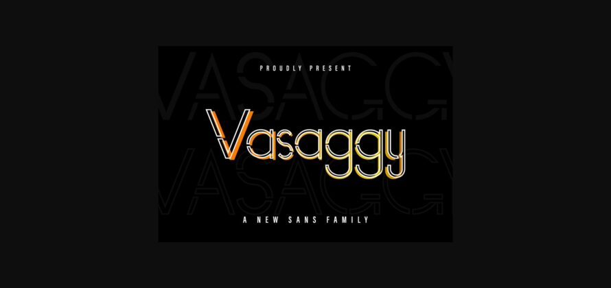 Vasaggy Font Poster 3