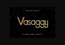 Vasaggy Font Poster 1