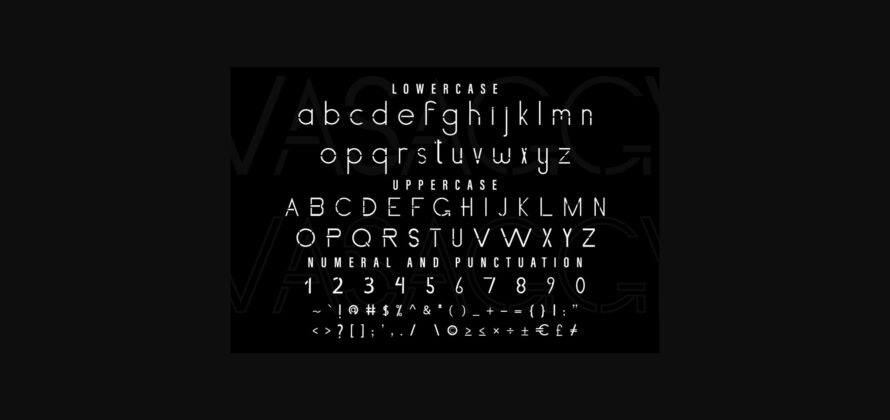 Vasaggy Font Poster 7