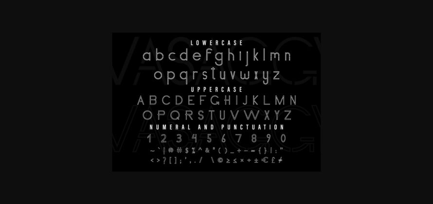 Vasaggy Font Poster 8