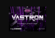 Vastron Font Poster 1