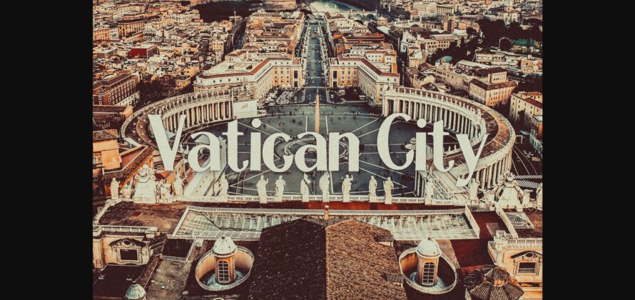 Vatican City Font Poster 3