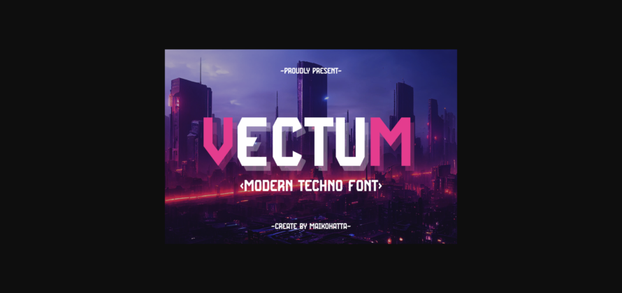 Vectum Font Poster 3