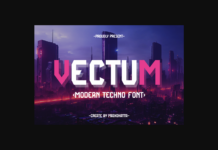 Vectum Font Poster 1