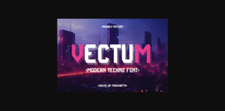 Vectum Font Poster 1