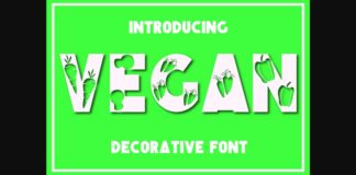 Vegan Font Poster 1