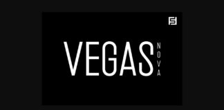 Vegas Nova Font Poster 1