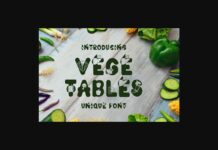 Vegetables Font Poster 1