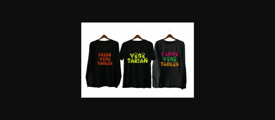Vegetables Font Poster 4