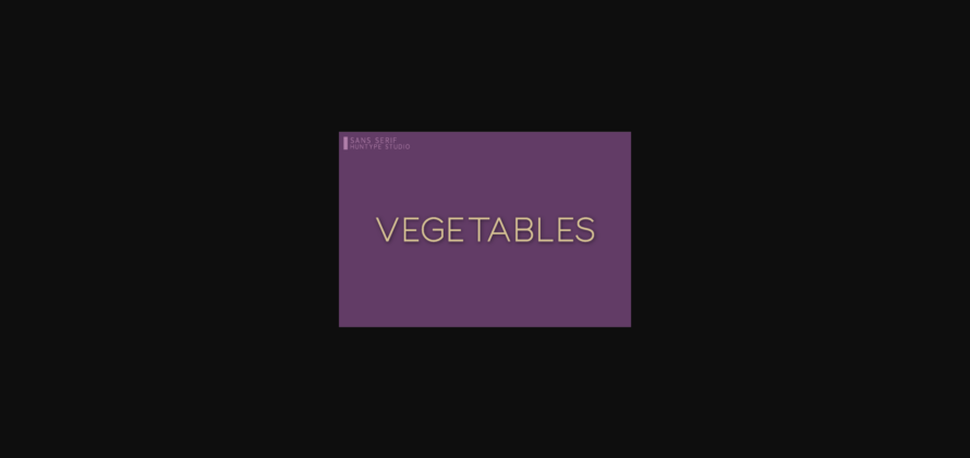 Vegetables Font Poster 3