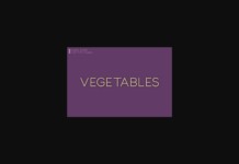 Vegetables Font Poster 1