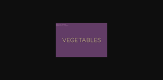 Vegetables Font Poster 1