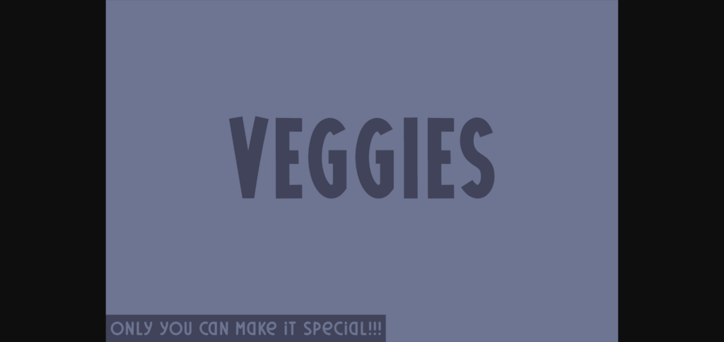 Veggies Font Poster 3