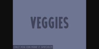 Veggies Font Poster 1