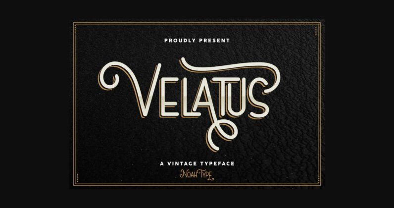 Velatus Font Poster 3