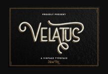 Velatus Font Poster 1