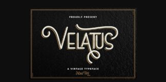 Velatus Font Poster 1