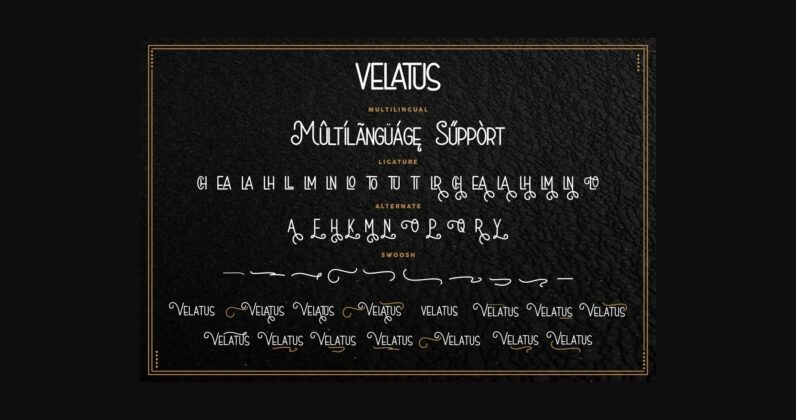 Velatus Font Poster 8