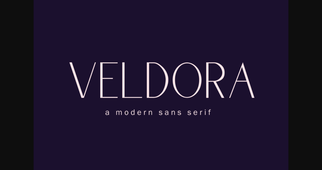 Veldora Font Poster 1