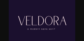 Veldora Font Poster 1