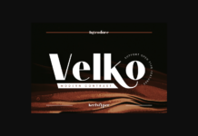 Velko Font Poster 1