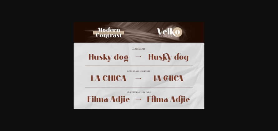 Velko Font Poster 7