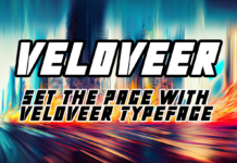 Veloveer Font Poster 1