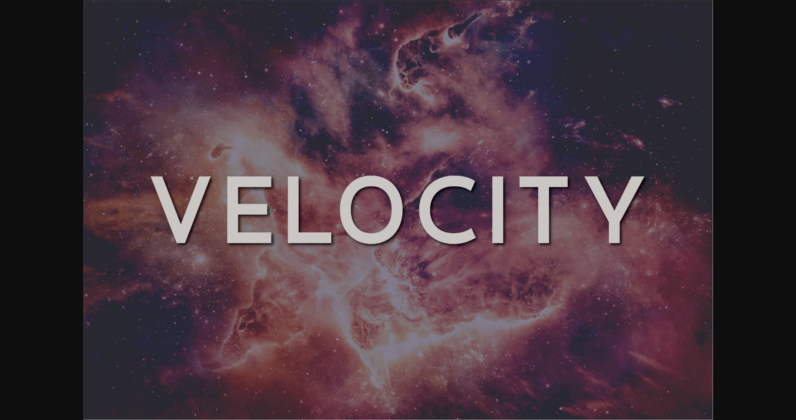 Velocity Font Poster 3