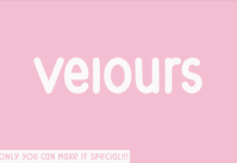 Velours Font Poster 1