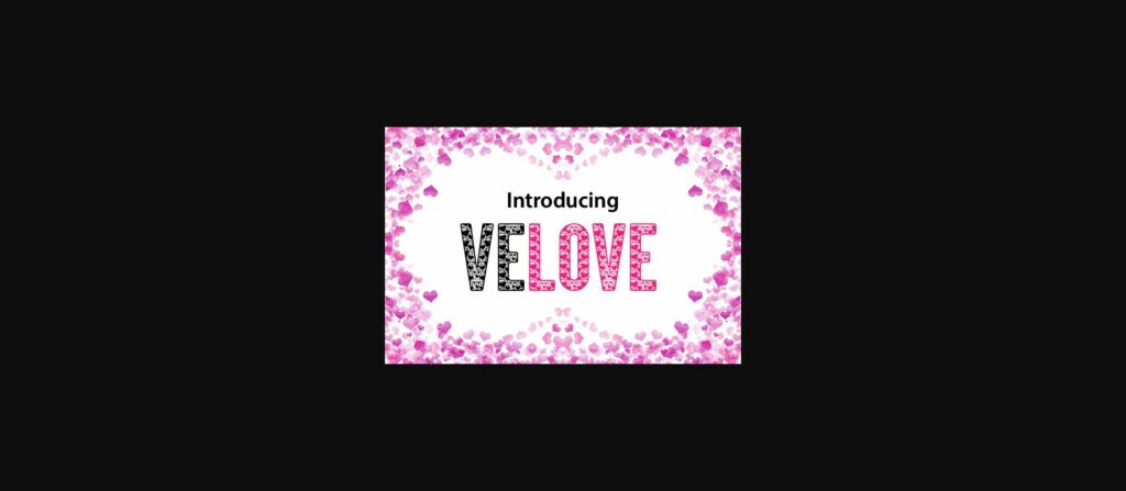 Velove Font Poster 1