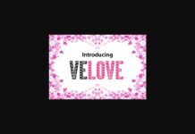 Velove Font Poster 1