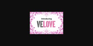 Velove Font Poster 1