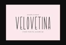 Velovetina Font Poster 1