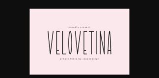 Velovetina Font Poster 1