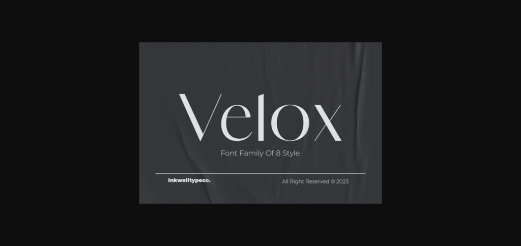 Velox Sans Font Poster 10