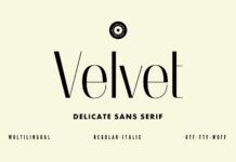 Velvet Font Poster 1