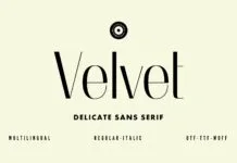 Velvet Font Velvet Font Poster 1