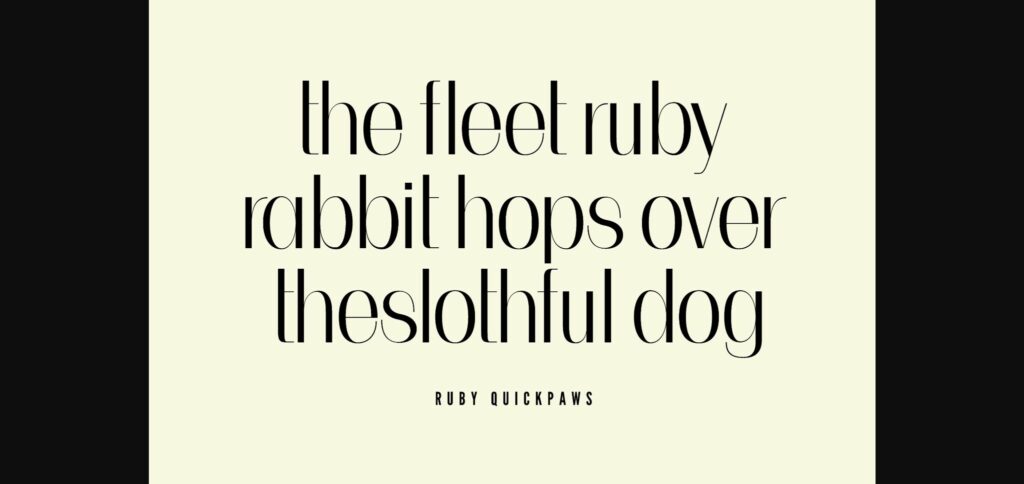 Velvet Font Poster 6