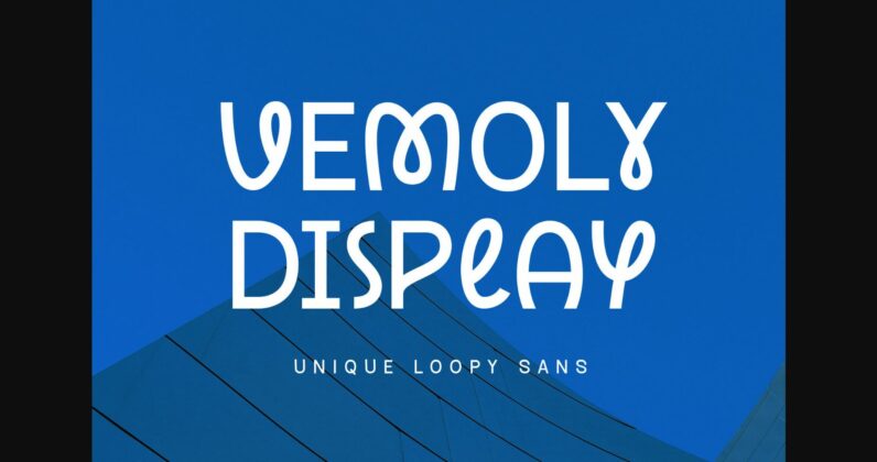 Vemoly Display Font Poster 3