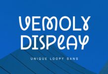 Vemoly Display Font Poster 1