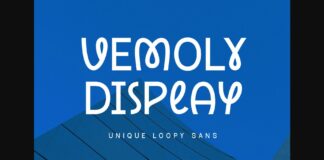 Vemoly Display Font Poster 1
