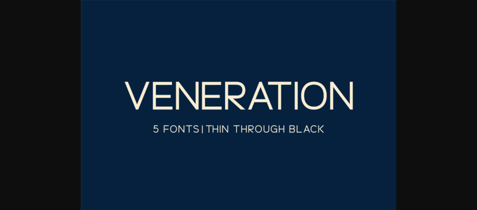 Veneration Font Poster 3