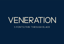 Veneration Font Poster 1